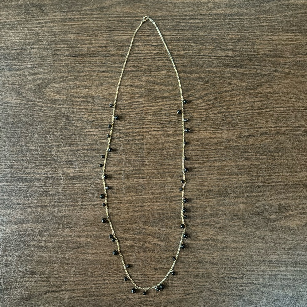Ann Taylor Black Pearl Necklace